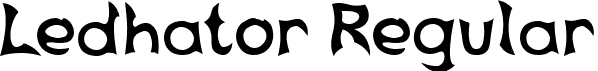 Ledhator Regular font | Ledhator.ttf