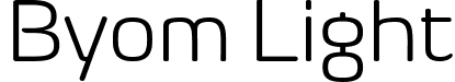 Byom Light font | Byom-Light-Trial.ttf