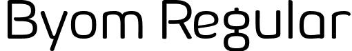 Byom Regular font | Byom-Regular-Trial.ttf