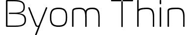 Byom Thin font | Byom-Thin-Trial.ttf