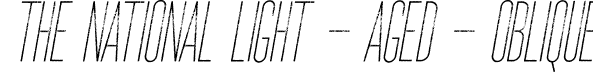 The National Light - Aged - Oblique font | TheNational-Light-Aged-Oblique.otf