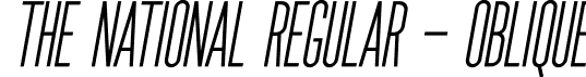 The National Regular - Oblique font | TheNational-Regular-Oblique.otf