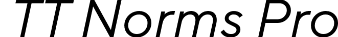 TT Norms Pro font | TT Norms Pro Italic.otf