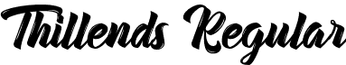 Thillends Regular font | Thillends.otf