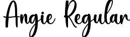 Angie Regular font | Angie.ttf