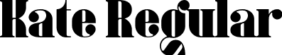 Kate Regular font | Kate-Black.otf