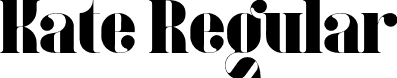 Kate Regular font | Kate-Medium.otf