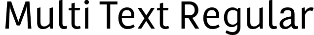 Multi Text Regular font | MultiText-Regular.otf