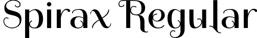 Spirax Regular font | Spirax-Regular.ttf