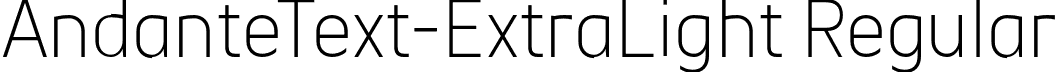 AndanteText-ExtraLight Regular font | AndanteText-ExtraLight.otf