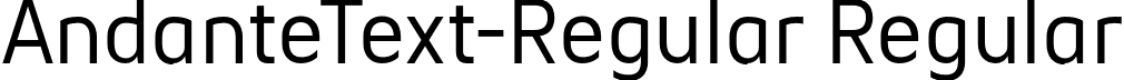 AndanteText-Regular Regular font | AndanteText-Regular.otf