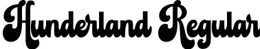 Hunderland Regular font | Hunderland.otf