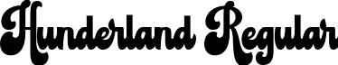 Hunderland Regular font | Hunderland.ttf