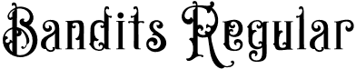 Bandits Regular font | Bandits Std.otf