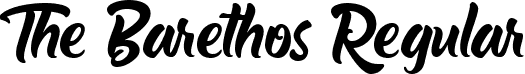 The Barethos Regular font | The Barethos.ttf