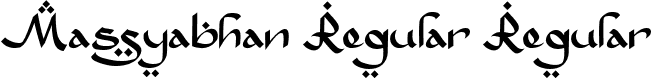 Massyabhan Regular Regular font | Massyabhan.ttf