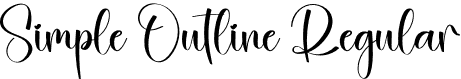 Simple Outline Regular font | Simple-Outline.otf