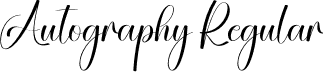 Autography Regular font | Autography.otf