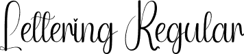 Lettering Regular font | Lettering.otf