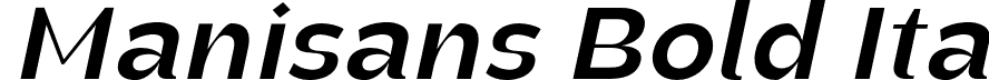 Manisans Bold Ita font | Manisans-BoldItalic.otf