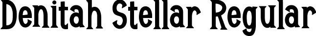 Denitah Stellar Regular font | DenitahStellar.ttf