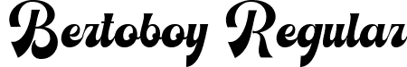 Bertoboy Regular font | Bertoboy.ttf