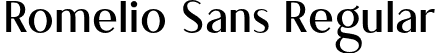 Romelio Sans Regular font | Romeliosans-jE1Dy.otf