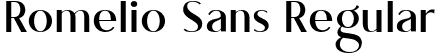 Romelio Sans Regular font | Romeliosans-z8y7L.ttf