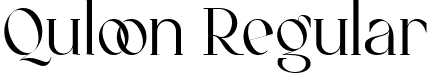 Quloon Regular font | Quloon.ttf