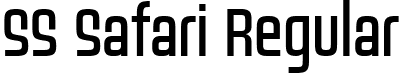 SS Safari Regular font | SS Safari.ttf