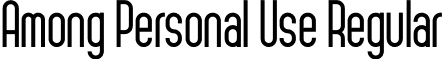 Among Personal Use Regular font | AmongPersonalUse-2ODno.otf