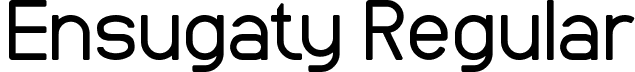 Ensugaty Regular font | Ensugaty (1).ttf