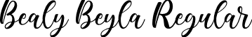 Bealy Beyla Regular font | BealyBeyla-GOZzD.ttf