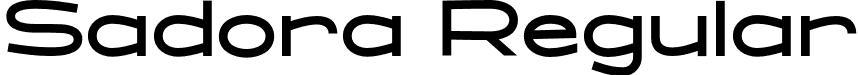 Sadora Regular font | Sadora Regular.otf