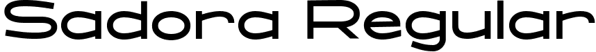 Sadora Regular font | Sadora Regular.ttf