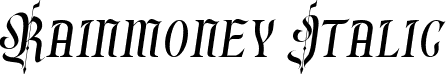 Rainmoney Italic font | Rainmoney-Italic.ttf