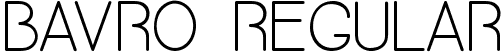 Bavro Regular font | Bavro-Regular.ttf