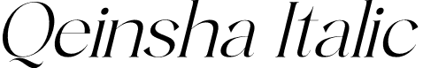 Qeinsha Italic font | Qeinsha-Italic.otf