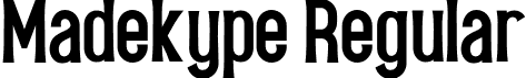 Madekype Regular font | Madekype.otf