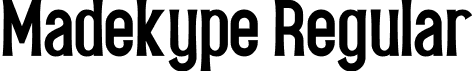 Madekype Regular font | Madekype.ttf