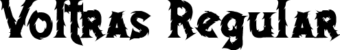 Voltras Regular font | Voltras.ttf