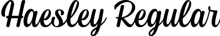 Haesley Regular font | Haesley.ttf