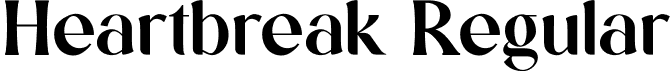 Heartbreak Regular font | heartbreak.otf