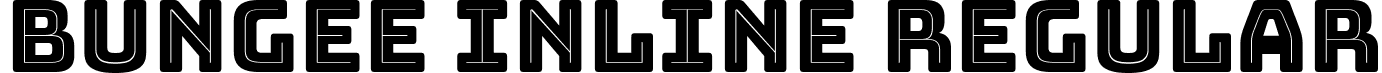Bungee Inline Regular font | Bungee-Inline-Regular.ttf