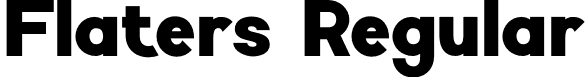 Flaters Regular font | Flaters.otf