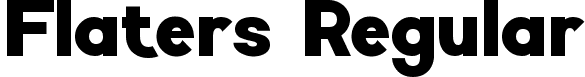 Flaters Regular font | Flaters.ttf