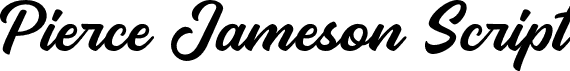 Pierce Jameson Script font | Pierce Jameson Script.otf