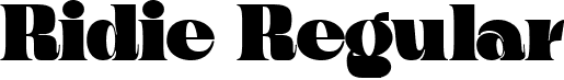 Ridie Regular font | ridieregular-2o8be.ttf