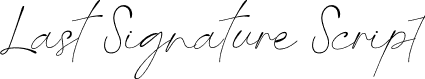 Last Signature Script font | last-signature.otf