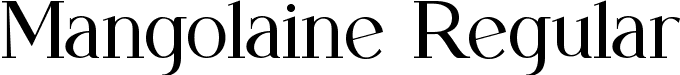 Mangolaine Regular font | mangolaine.ttf